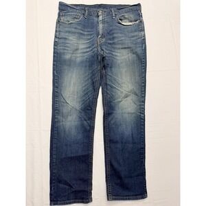 Levis 541 Jeans Mens 36x32 Blue Medium Wash Athletic Fit Tapered Denim Pants
